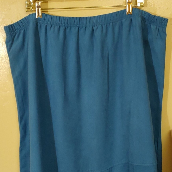 Graff By UM Company 🆕 Blue Light Suede Skirt 2X - Picture 2 of 8